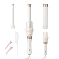 xCool 3-in-1 Automatic Rotating Curling Wand Set